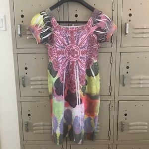 Multicolored stretchy dress